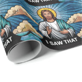 Christlicher Jesus beobachtet dich, Jesus, ich hab Geschenkpapier (Rolleneckpunkt)