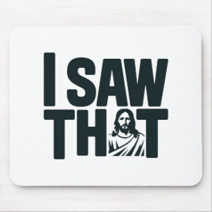 Christlicher Jesus beobachtet dich, Jesus, ich hab Mousepad