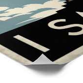 Christlicher Jesus beobachtet dich, Jesus, ich hab Poster (Ecke)