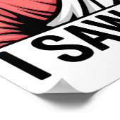 Christlicher Jesus beobachtet dich, Jesus, ich hab Poster (Ecke)