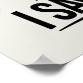 Christlicher Jesus beobachtet dich, Jesus, ich hab Poster (Ecke)