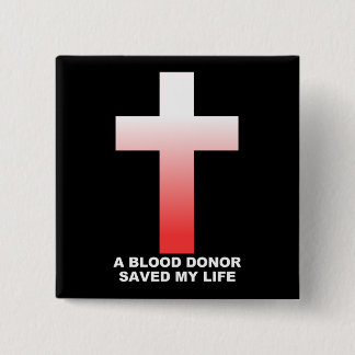 Christlicher Jesus Blutspender Rettete mein Leben Button