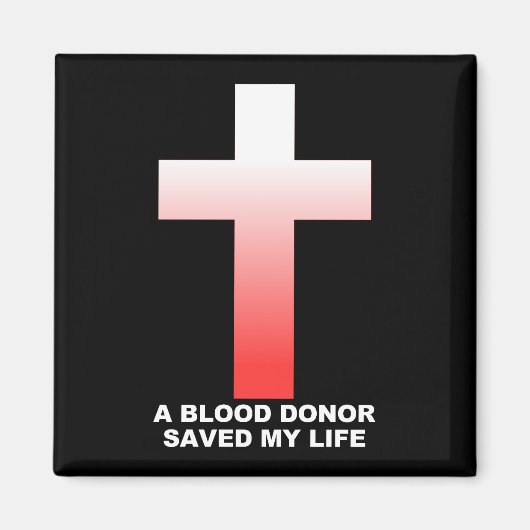 Christlicher Jesus Blutspender Rettete mein Leben Magnet (Vorne)