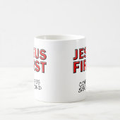 Christlicher Jesus Erster Kaffee Kaffeetasse (Mittel)