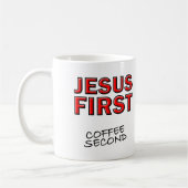 Christlicher Jesus Erster Kaffee Kaffeetasse (Links)