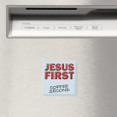 Christlicher Jesus Erster Kaffee Magnet (In Situ (Geschirrspüler))