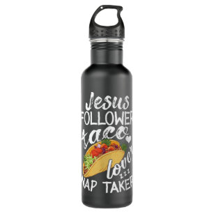 Christlicher Jesus Follower Taco Lover Nickerchen  Edelstahlflasche