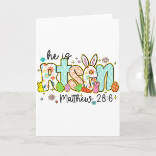 Christlicher Jesus Hase Ostern Er ist auferstanden Karte