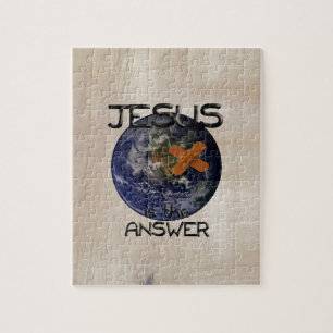 Christlicher Jesus ist die Antwort Puzzle