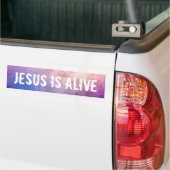Christlicher Jesus ist lebendig Autoaufkleber (Auf Lkw)