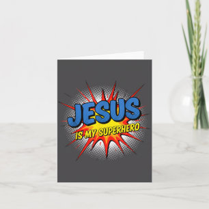 Christlicher Jesus ist mein Superhelden-Comic-P-Ku Karte