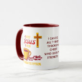 Christlicher Jesus-Kaffee Lover Tasse (Vorderseite Links)