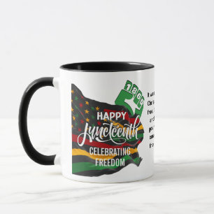 Christlicher JUNETEENTH Afroamerikanische Flagge Tasse