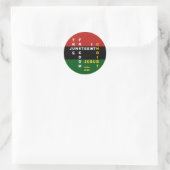 Christlicher JUNETEENTH Classic Round Sticker (Tasche)