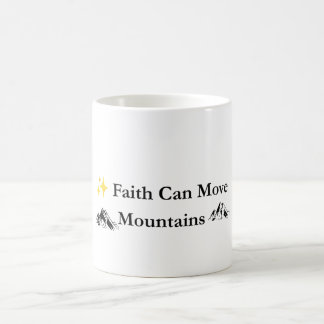 Christlicher Kaffeebecher 'Glaube kann Berge verse Kaffeetasse