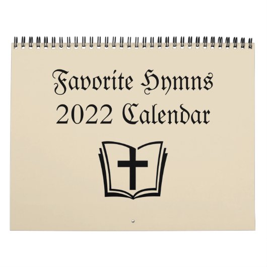 Christlicher Kalender 2022 - Lieblingshymnen (Titelbild)
