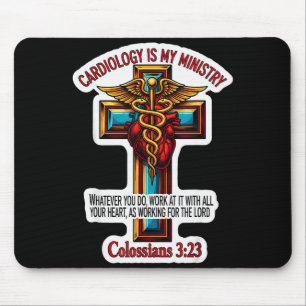 Christlicher Kardiologe Arzt Kardiologie ist mein  Mousepad