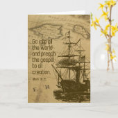 Christlicher Karte (Gelbe Blume)