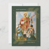 Christlicher katholischer Feiertag Foto Valentinst Feiertagskarte (Vorderseite)