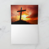 Christlicher katholischer Valentinstag Feiertagskarte (Innenseite)