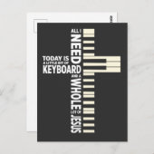 Christlicher Keyboard-Musiker Jesus Lover Band Postkarte (Vorne/Hinten)