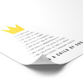 Christlicher Kinderbestätigungsdruck Poster (Ecke)