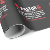 Christlicher KirchenPastor Definition Religiöse Mi Geschenkpapier (Rolleneckpunkt)