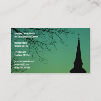 Christlicher Kirchesteeple-Minister Visitenkarte