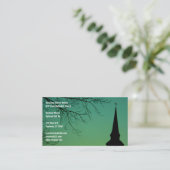 Christlicher Kirchesteeple-Minister Visitenkarte (Stehend Vorderseite)