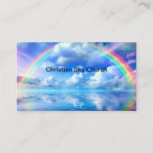 Christlicher kirchlicher Rainbow Landschaftlich Visitenkarte (Vorderseite)