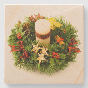 Christlicher Kranz Kerzenring Steinuntersetzer