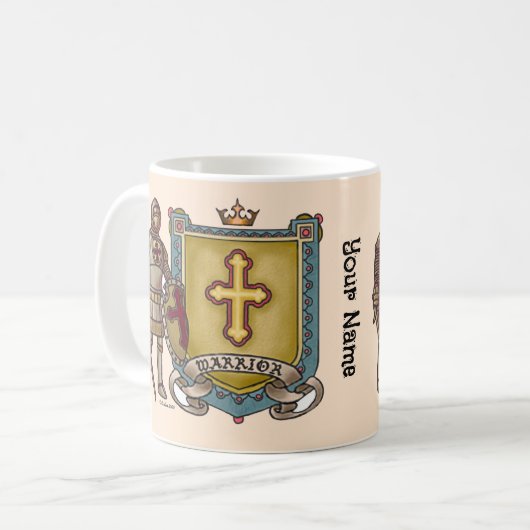 Christlicher Krieg für Gott Kaffeetasse (Vorderseite Links)