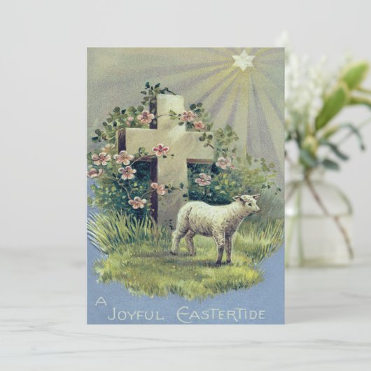 Christlicher LammStar Einladung (Stehend Vorderseite)