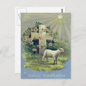 Christlicher LammStar Postkarte (Vorne/Hinten)