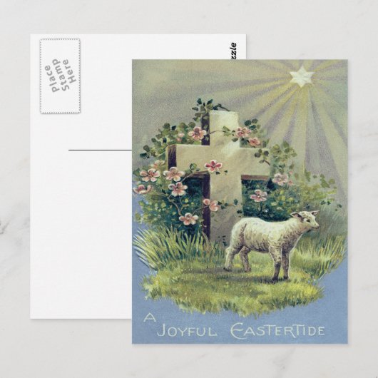 Christlicher LammStar Postkarte (Vorne/Hinten)