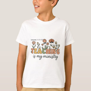 Christlicher Lehrer Unterrichten ist mein Minister T-Shirt