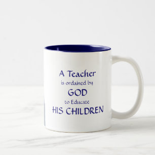 Christlicher Lehrer Zweifarbige Tasse