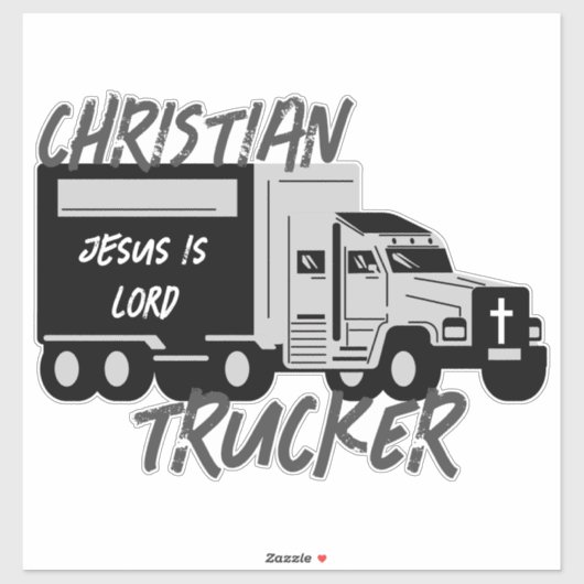 Christlicher LKW Jesus ist Lord Grunge Cross Decal Aufkleber (Blatt)