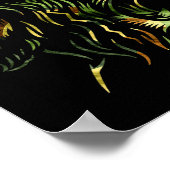 Christlicher Löwe Jesus Krone Camo Glauben Design  Poster (Ecke)