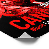 Christlicher Löwenkreuz ist größer als Krebs Poster (Ecke)