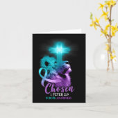 Christlicher Löwenkreuz Religiöse Bibelverse Selbs Karte (Gelbe Blume)