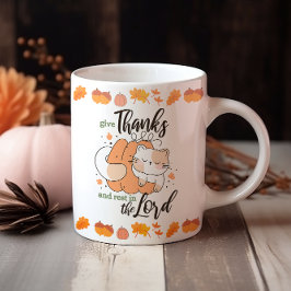 Christlicher lustiger Erntedank Kaffeetasse