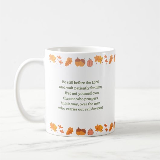 Christlicher lustiger Erntedank Kaffeetasse (Links)