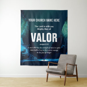 Christlicher MANN DER VALOR Church Art Wandteppich