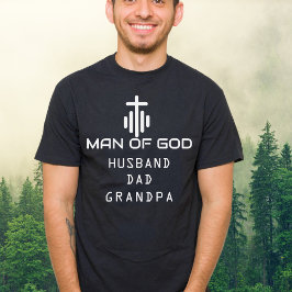 Christlicher Mann Gottes Ehemann Vater Opa Custom T-Shirt