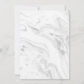 Christlicher Marmor Elegante Script-Einladung zur Einladung (Rückseite)