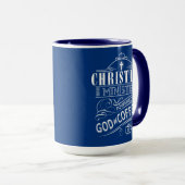 Christlicher Minister, angetrieben durch Gott und Tasse (VorderseiteRechts)