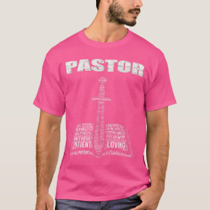 Christlicher Minister Wortwolke Kirche Pastor Schä T-Shirt