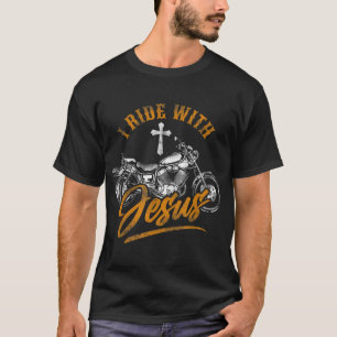 Christlicher Motorradfahrer I riet mit Jesus Faith T-Shirt