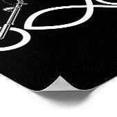 Christlicher Motorradfahrer Ichthus Faith Poster (Ecke)